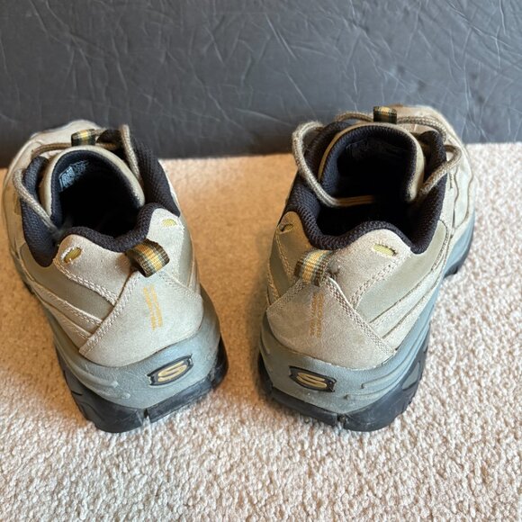 Skechers Sport Men's Hiking Shoes Size 9.5 Tan Leather 4984 - Picture 4 of 10